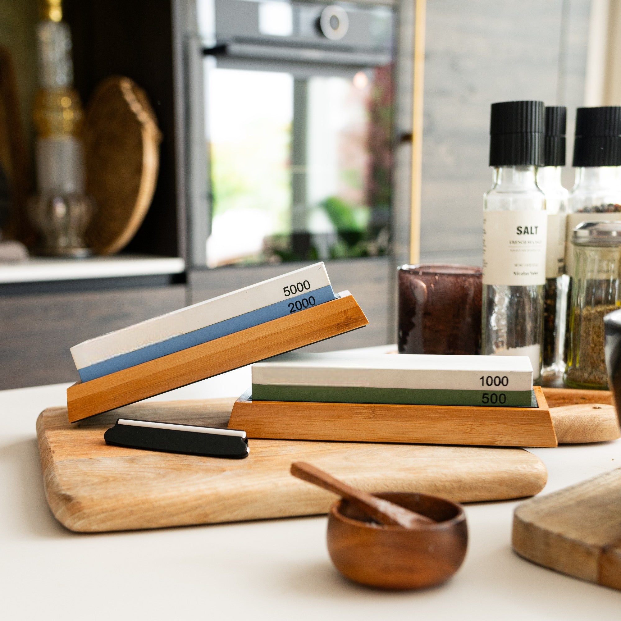 Slibning af knive fra Qookware