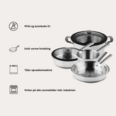 Rustfrit Sæt Complete Set fra Qookware