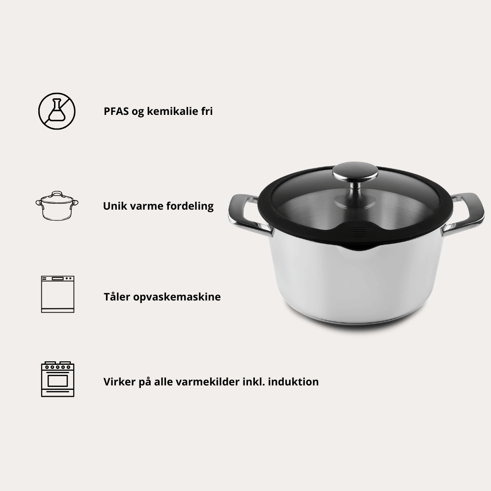 Gryde Rustfrit Stål fra Qookware