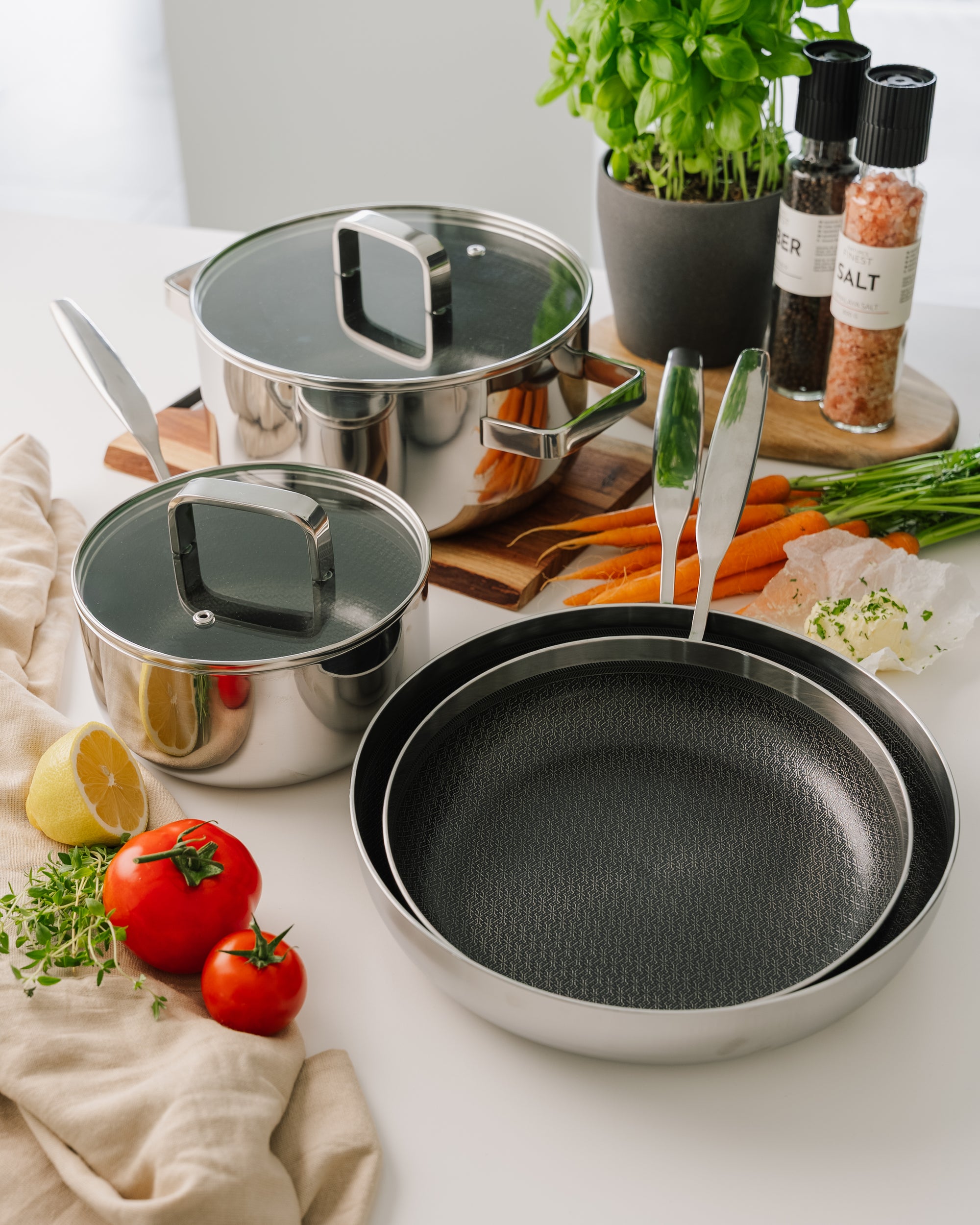 6-ply Fusion Complete Set – gryder og pander fra Qookware