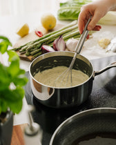 6-ply Fusion kasserolle 2,2 liter med glaslåg fra Qookware