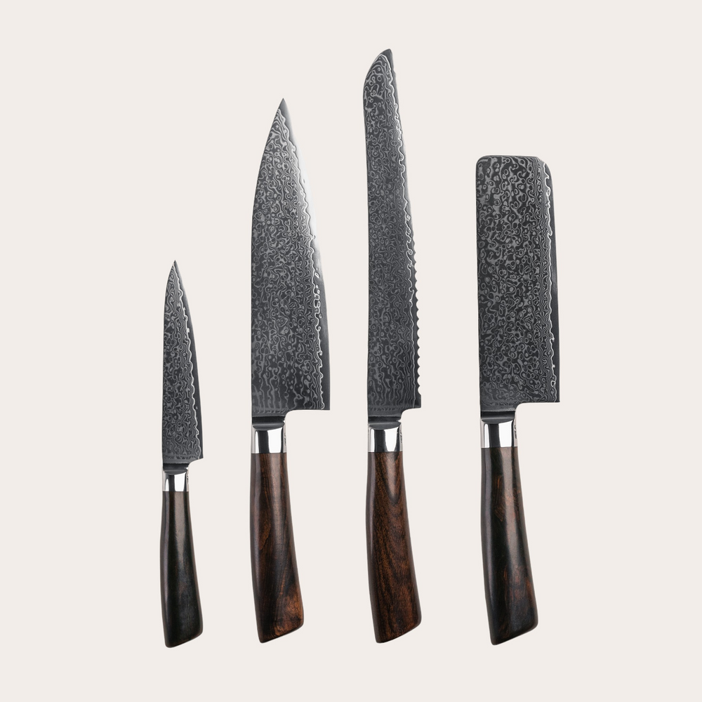 KnivSæt Allround Set Rose 4 Knive fra Qookware