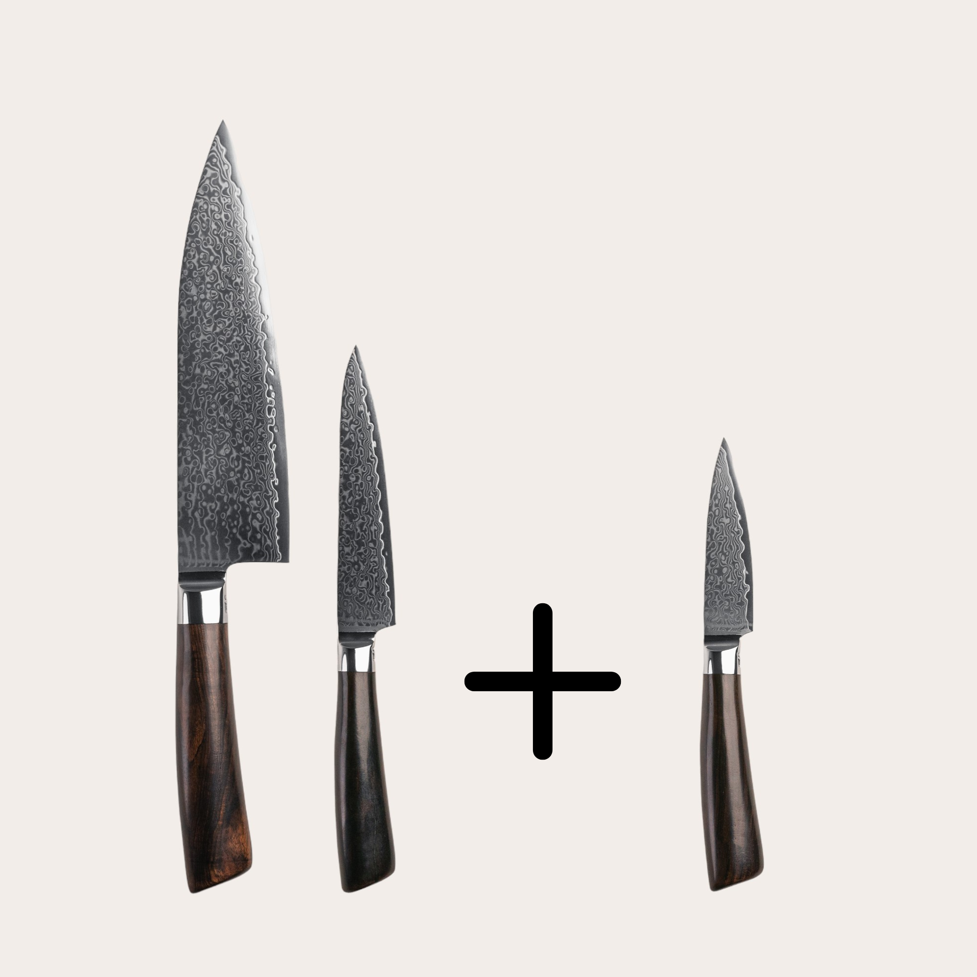 KnivSæt Starter Set Rose 2 Knive Og Urtekniv fra Qookware