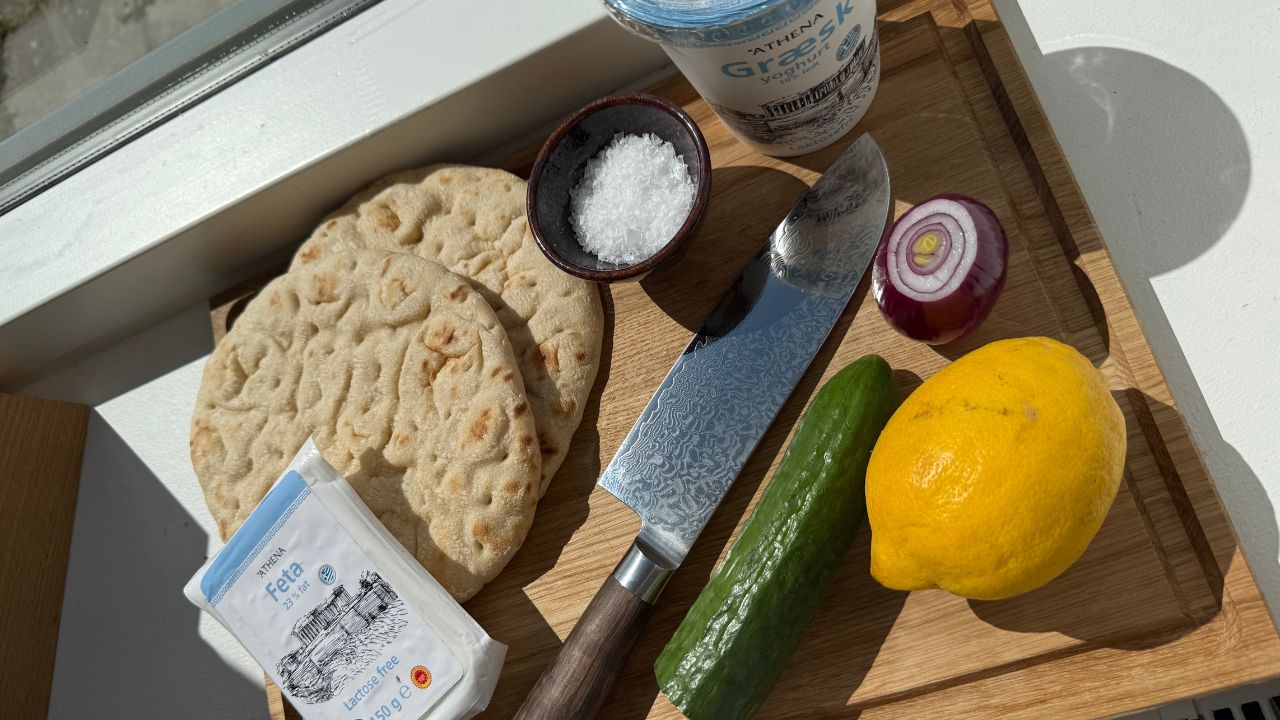 Kyllingegyros hjemmelavet ingredienser