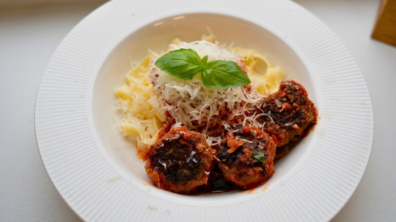 Pasta Meatballs in Tomato Sauce