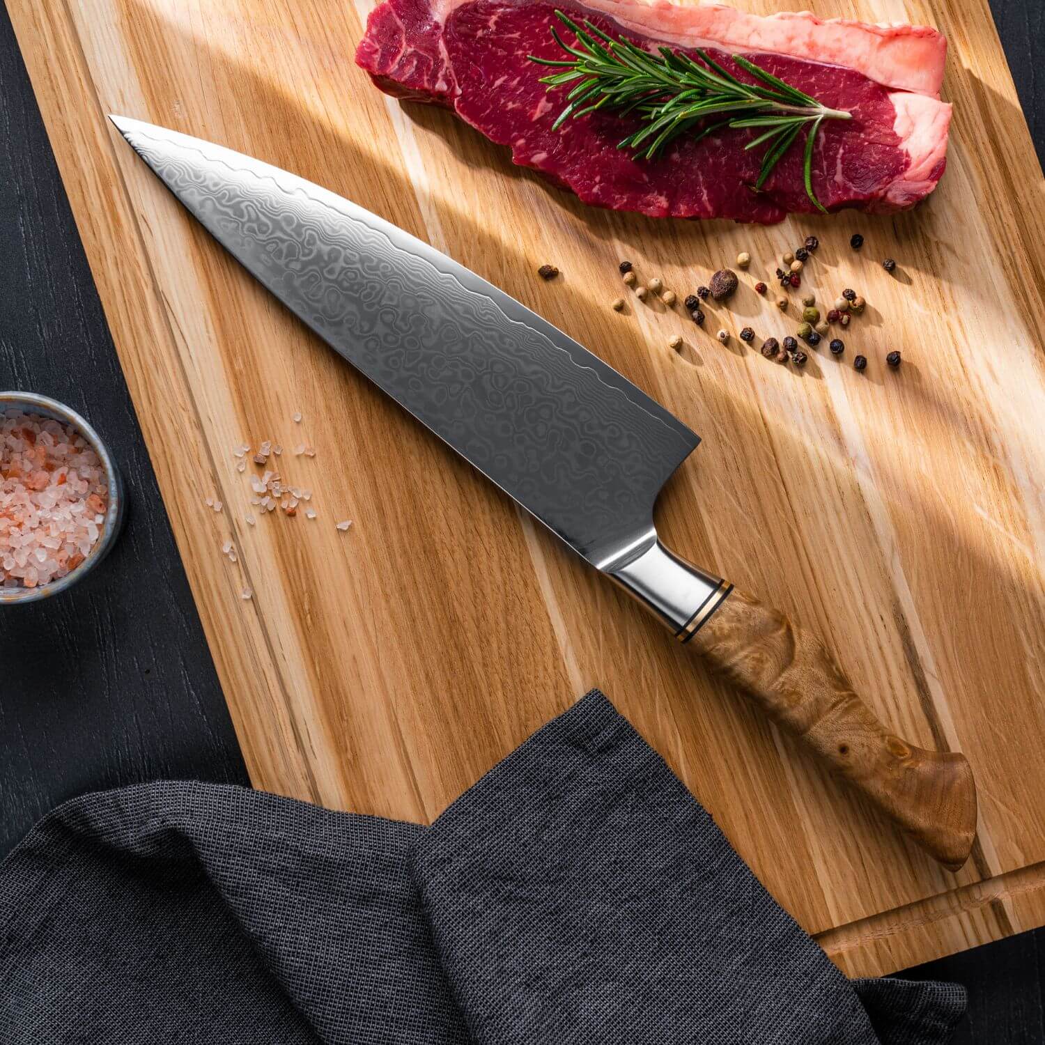 Gyuto Kokkekniv Bright Series fra Qookware