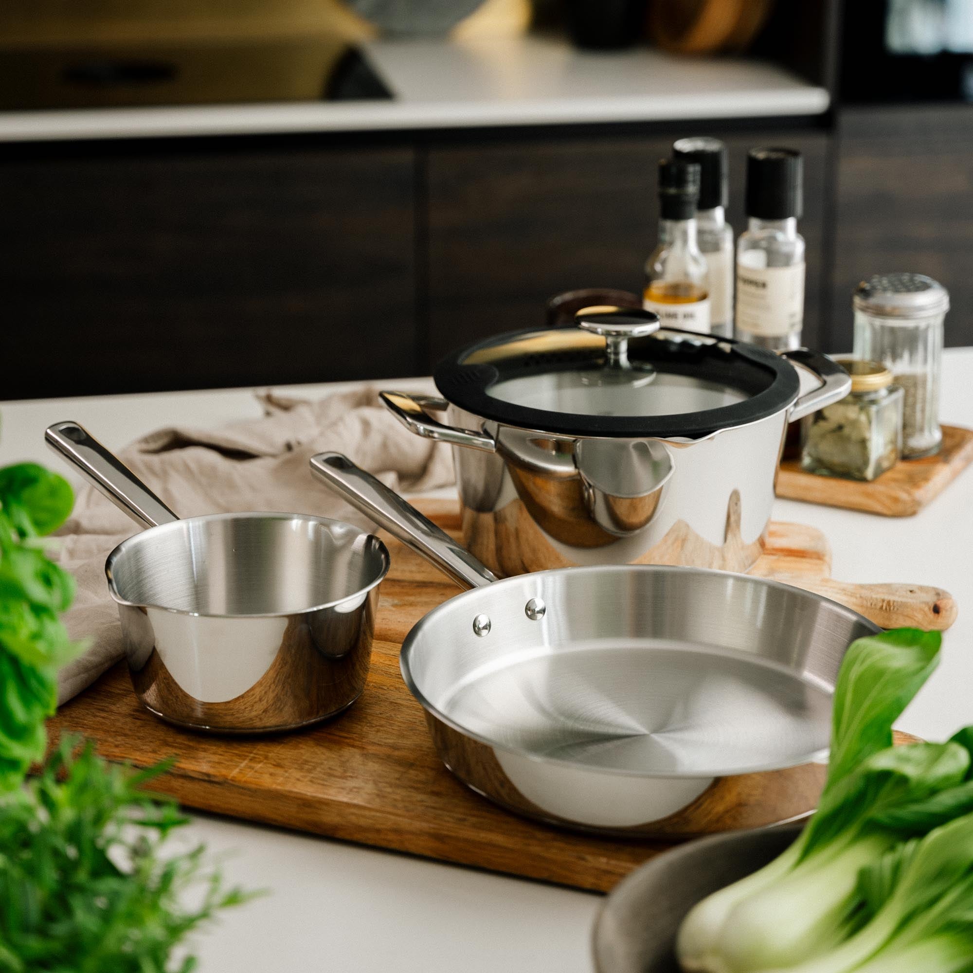 Rustfrit Sæt Allround Set fra Qookware