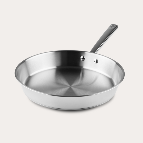 Stegepande i rustfrit stål, 28 cm, ChefGrade fra Qookware