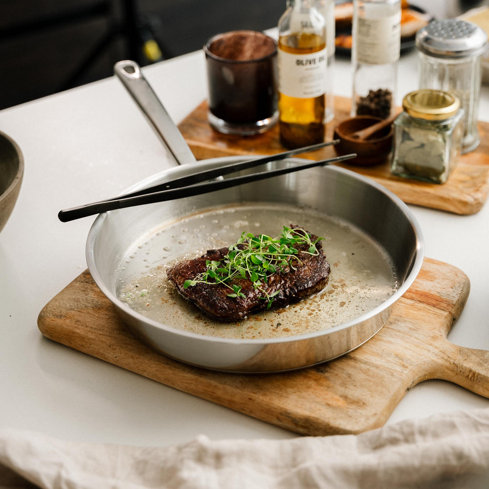 Stegepande Rustfrit Stål 28Cm fra Qookware