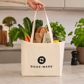 Totebag med indkøbsvarer