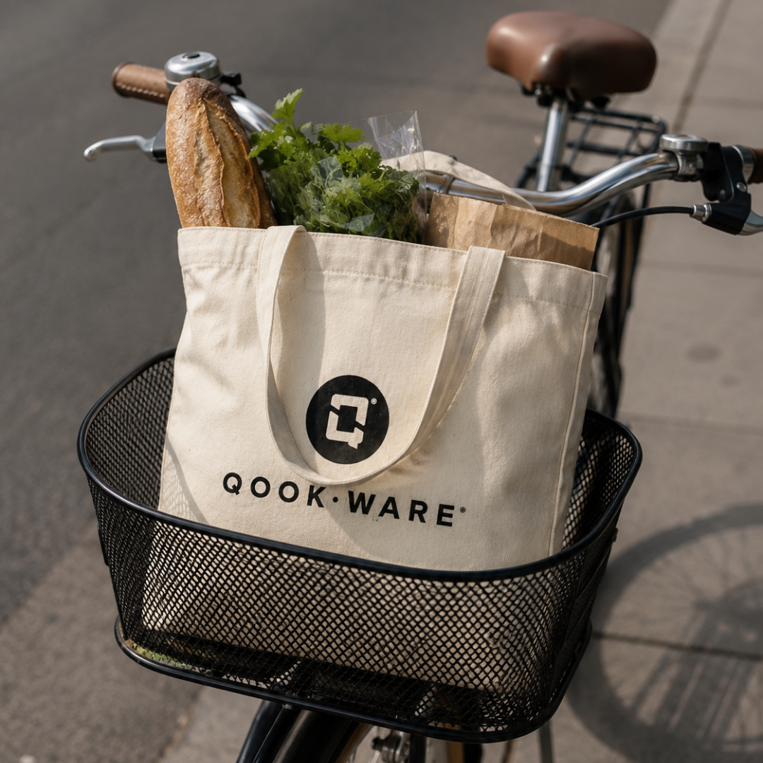 Tote bag i bomuldscanvas fra Qookware